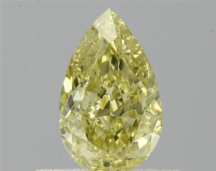 0.51ct Fancy Brownish-greenish Yellow Pear Natural Diamond