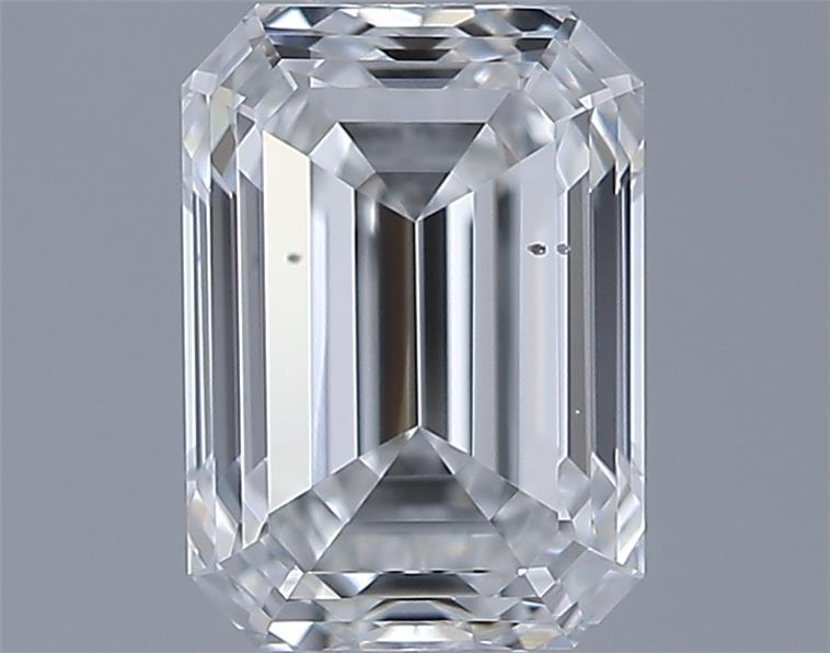 0.7ct Emerald F SI1 Natural Diamond