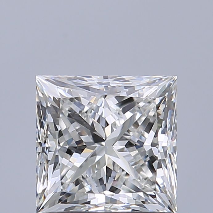0.91ct Princess F FL Natural Diamond