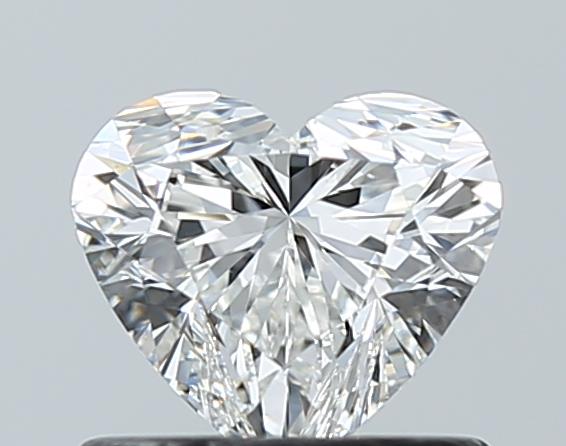 0.72ct Heart F VS2 Natural Diamond