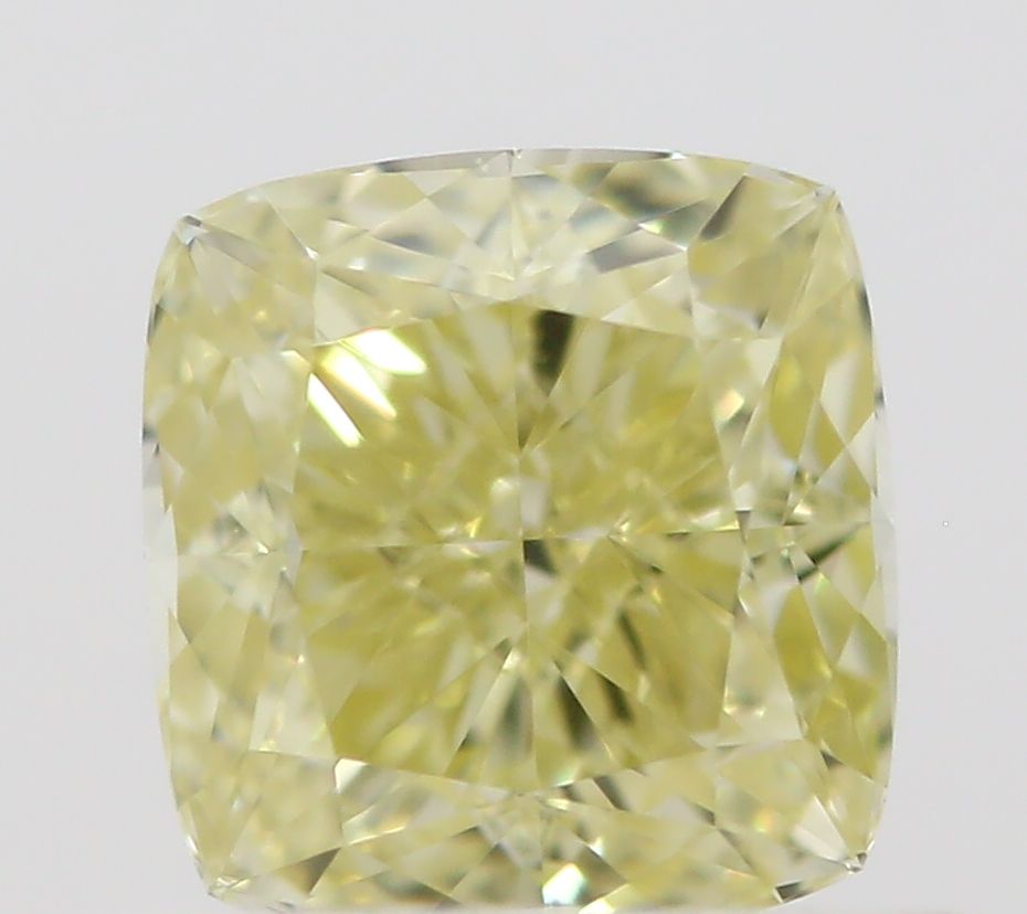 0.55ct Fancy Yellow Cushion Natural Diamond