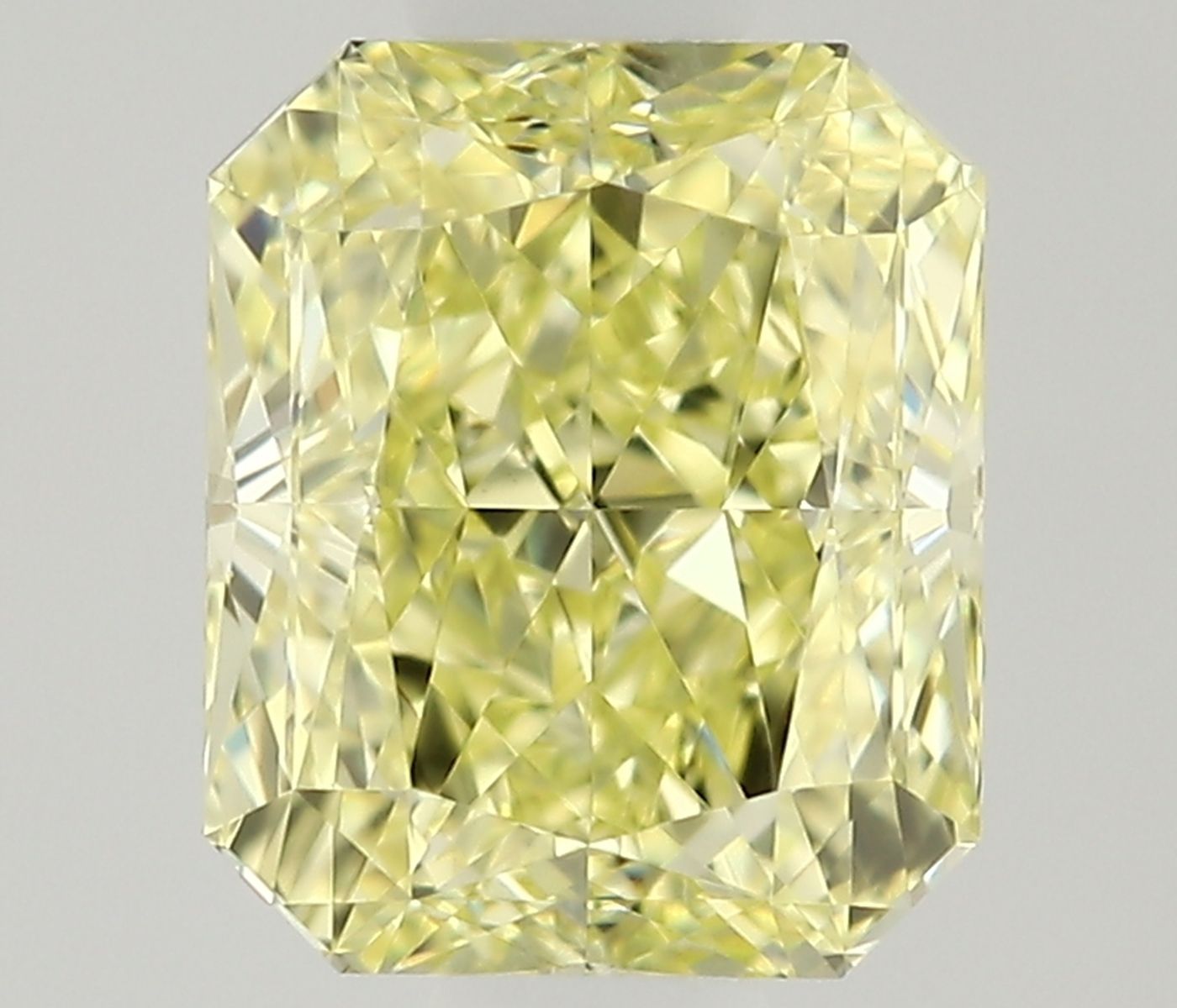 0.63ct Fancy Natural-even Yellow Radiant Natural Diamond