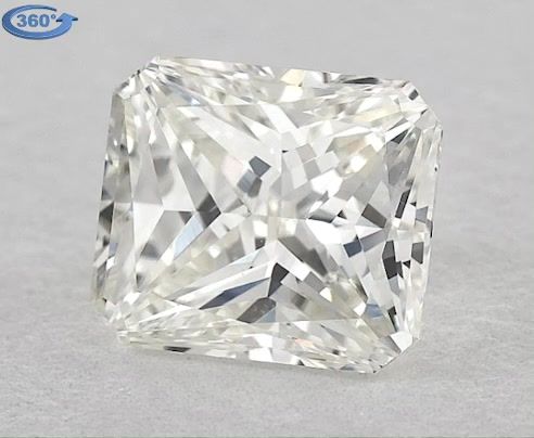 0.91ct Radiant K VS1 Natural Diamond