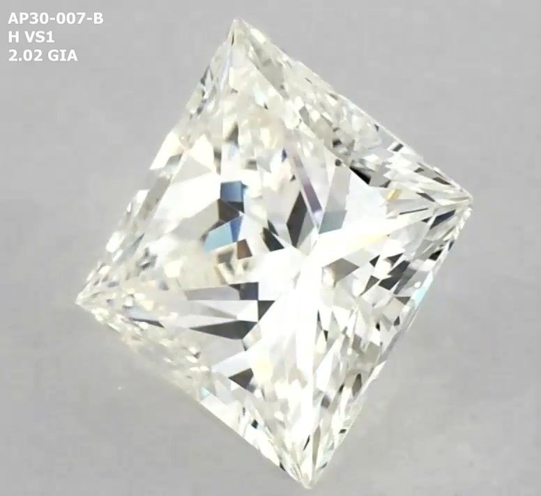 2.02ct Princess H VS1 Natural Diamond