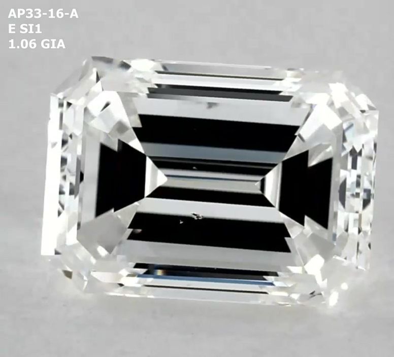 1.06ct Emerald E SI1 Natural Diamond