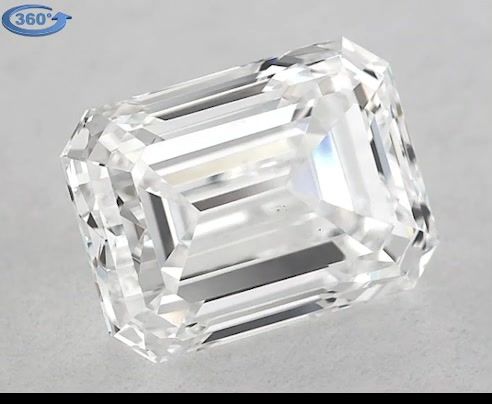 0.91ct Emerald E VS2 Natural Diamond