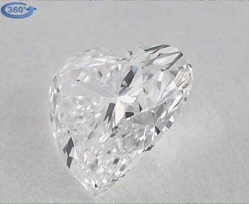 0.9ct Heart D SI1 Natural Diamond