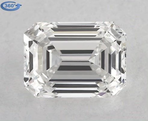0.9ct Emerald F VVS2 Natural Diamond