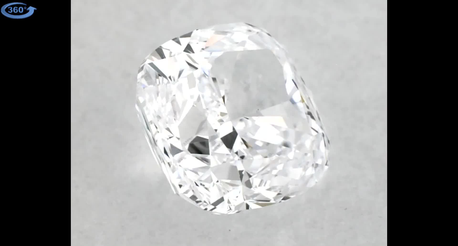 0.9ct Cushion F VS1 Natural Diamond