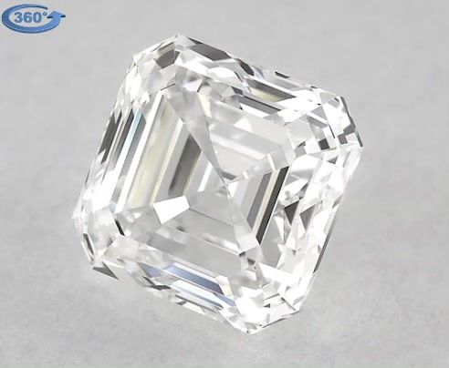 0.95ct Asscher E VS2 Natural Diamond