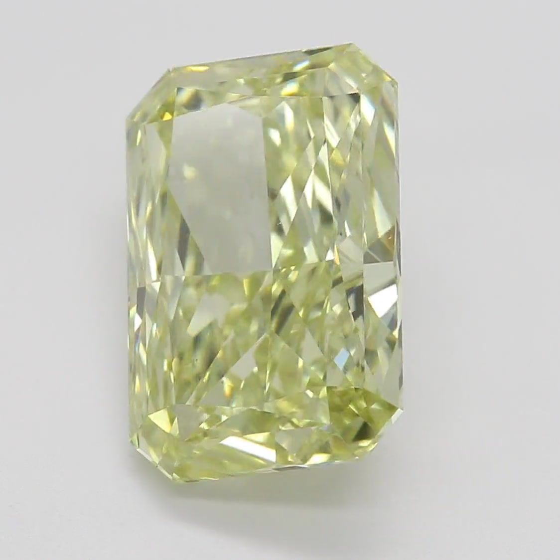 2.33ct Fancy Greenish Yellow Radiant Natural Diamond