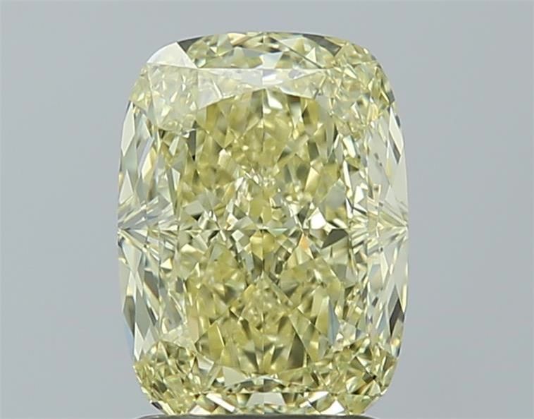 2.01ct Fancy Yellow Cushion Natural Diamond