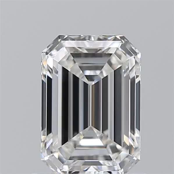 1.01ct Emerald F VVS2 Natural Diamond