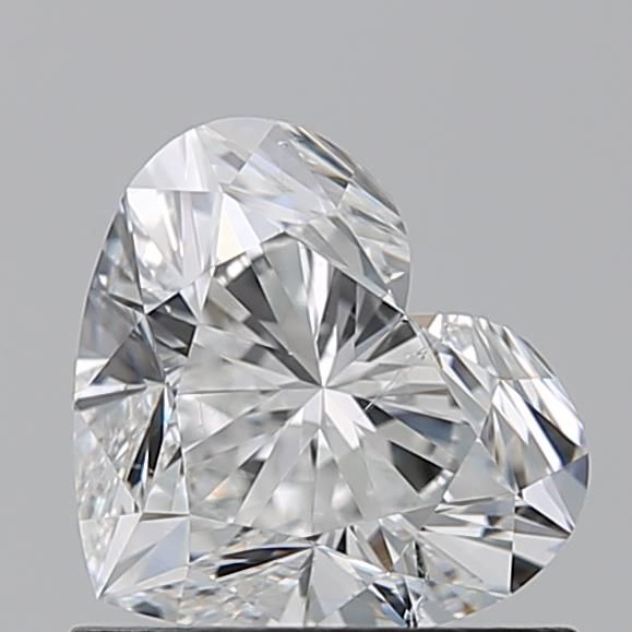 0.91ct Heart F SI1 Natural Diamond