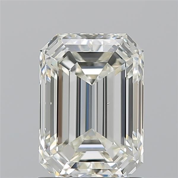 1.7ct Emerald J SI1 Natural Diamond