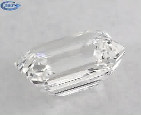 0.9ct Emerald F VS1 Natural Diamond