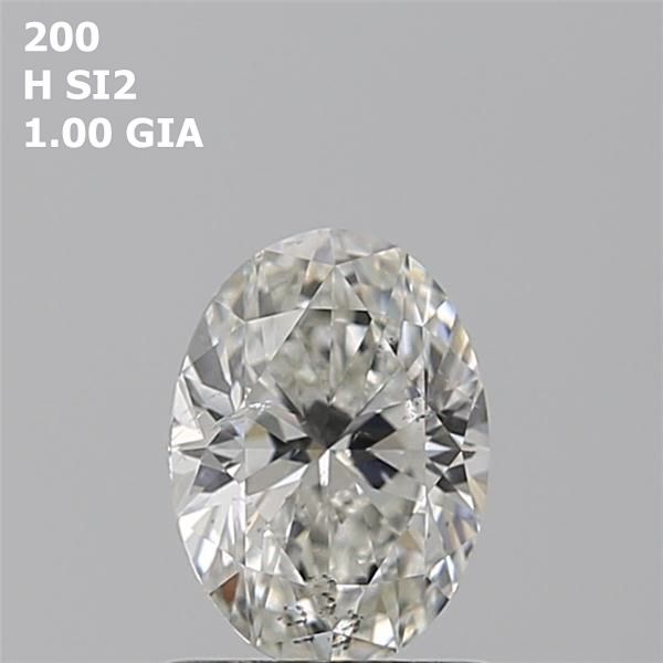 1ct Oval H SI2 Natural Diamond