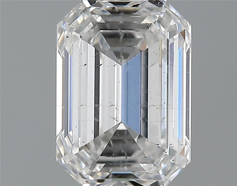 1.7ct Emerald E SI2 Natural Diamond
