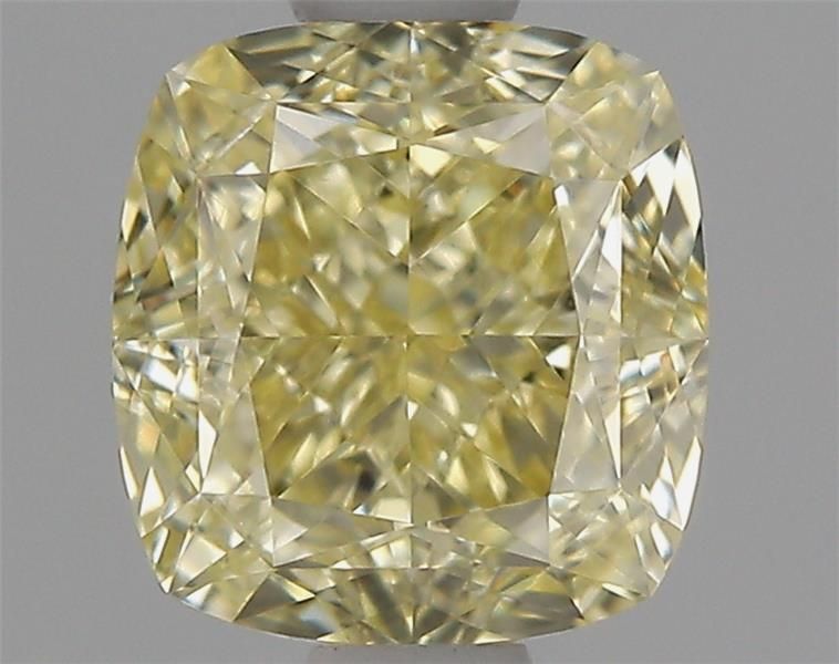 1.01ct Fancy Yellow Cushion Natural Diamond