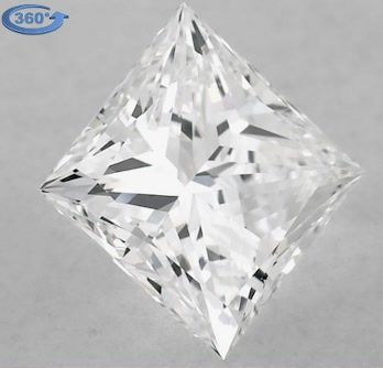 0.9ct Princess E VS1 Natural Diamond