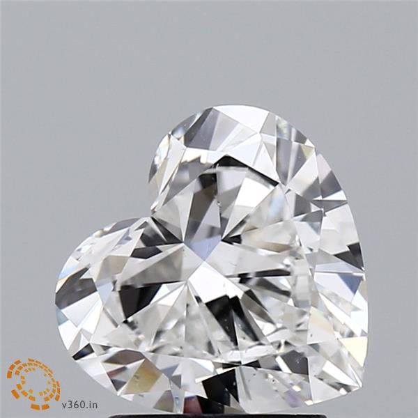2.03ct Heart F SI1 Natural Diamond