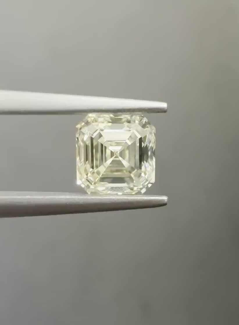 1.01ct Asscher M VVS1 Natural Diamond
