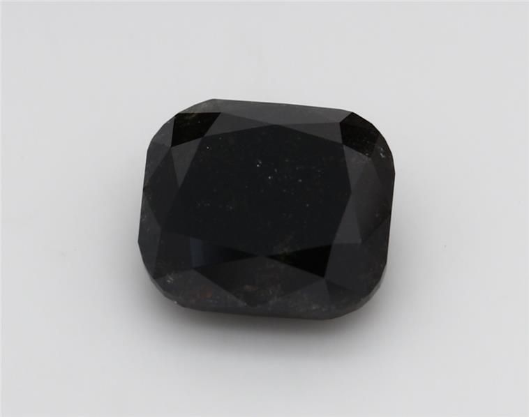 2.36ct Fancy Black Cushion Natural Diamond