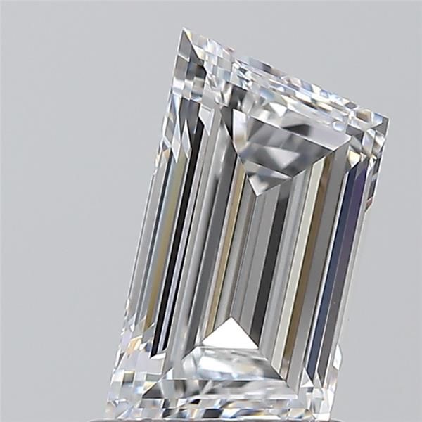 1ct Trapezoid D VVS1 Natural Diamond