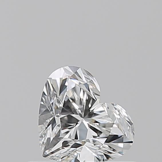 0.53ct Heart F VVS1 Natural Diamond