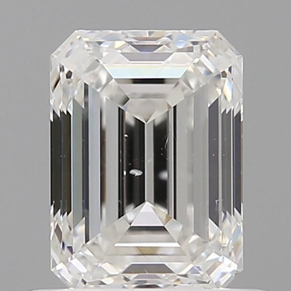 0.73ct Emerald F SI1 Natural Diamond