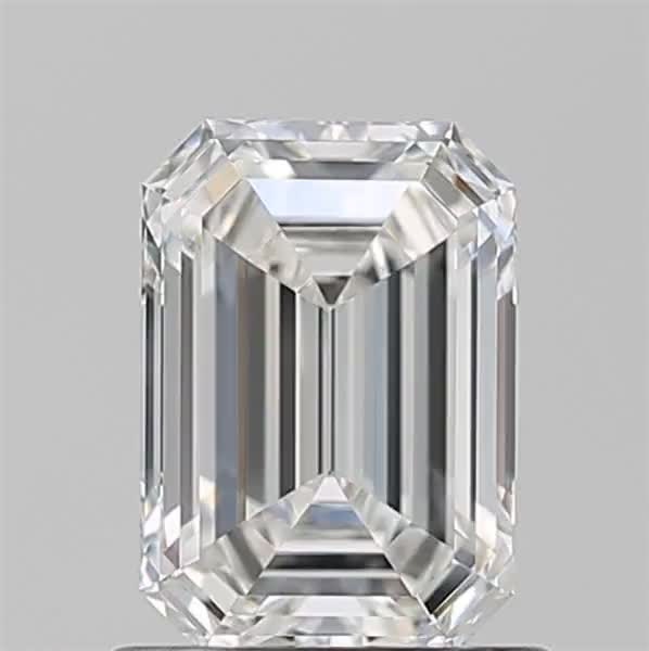 1.01ct Emerald F VS1 Natural Diamond