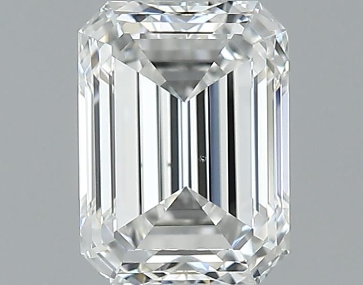 0.76ct Emerald F SI1 Natural Diamond