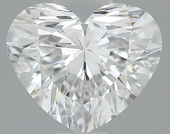 0.7ct Heart F IF Natural Diamond