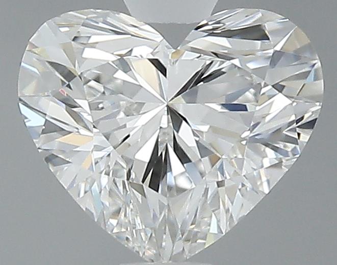 0.7ct Heart F IF Natural Diamond