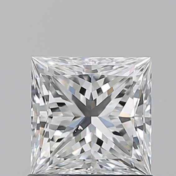 1.01ct Princess F SI1 Natural Diamond