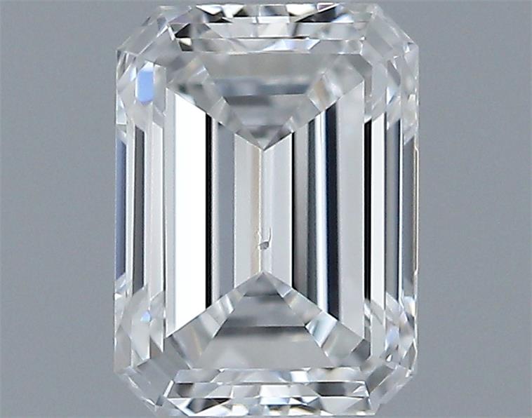0.7ct Emerald E SI1 Natural Diamond