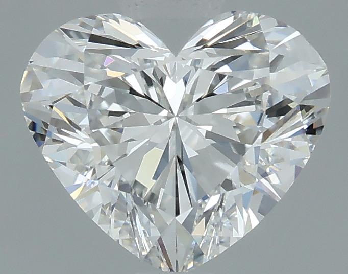 0.9ct Heart F VVS2 Natural Diamond