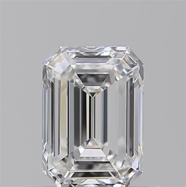 0.72ct Emerald F IF Natural Diamond