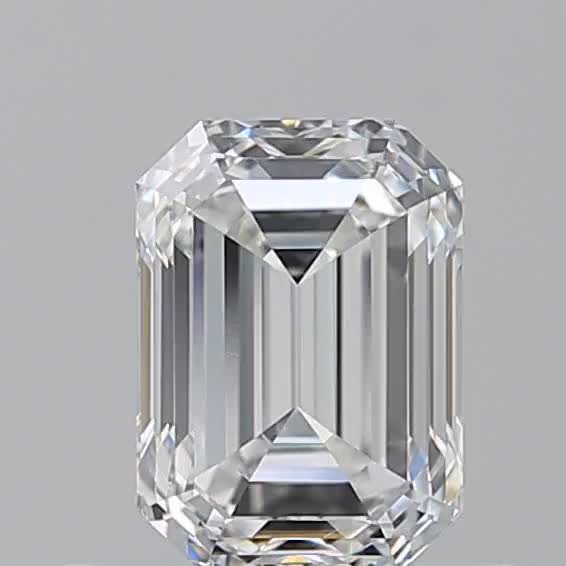 0.71ct Emerald F VS2 Natural Diamond