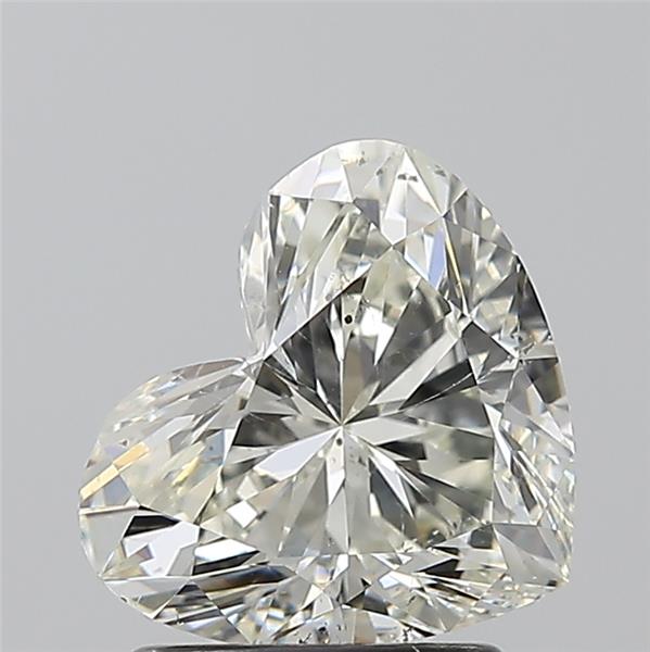 1.71ct Heart K SI2 Natural Diamond