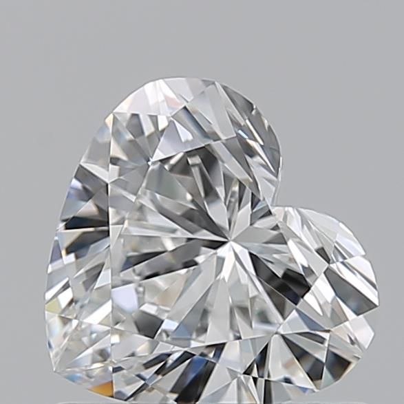 0.9ct Heart F VVS2 Natural Diamond