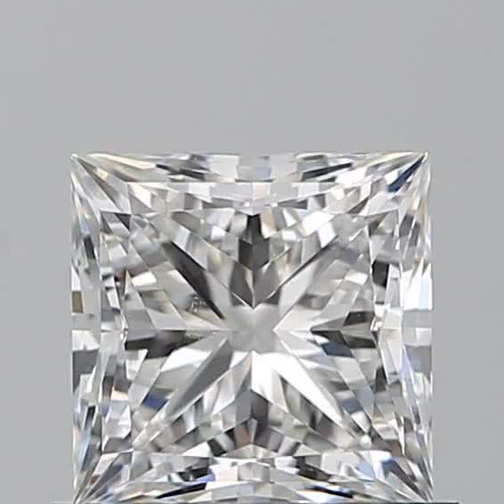0.9ct Princess F SI1 Natural Diamond