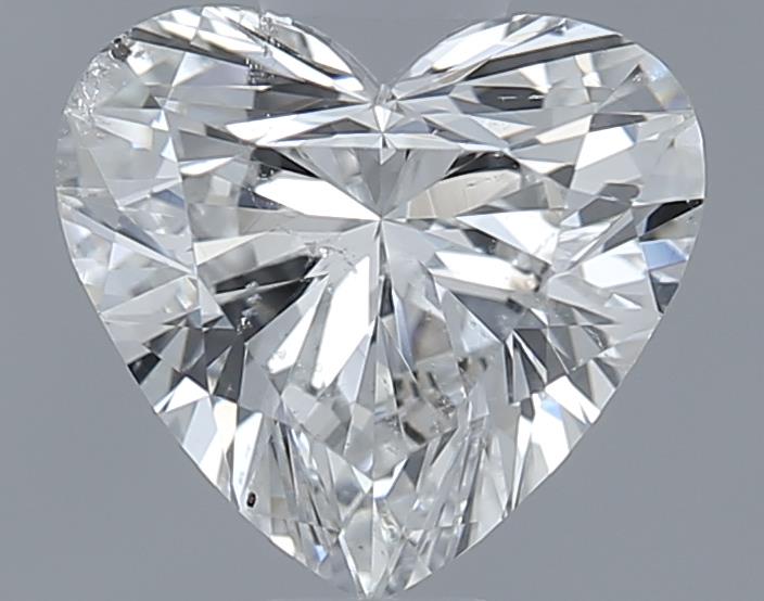 0.91ct Heart F SI2 Natural Diamond