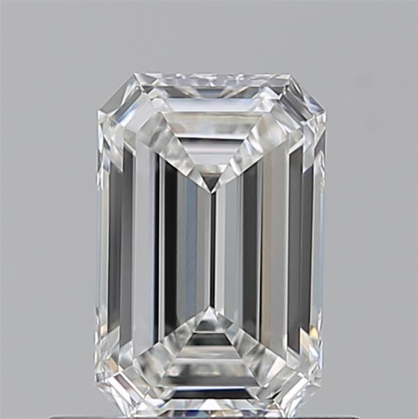 0.72ct Emerald F IF Natural Diamond