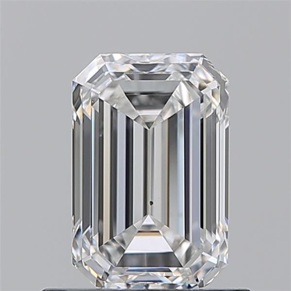 0.91ct Emerald F VS2 Natural Diamond