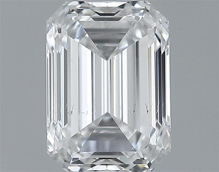 0.7ct Emerald F SI1 Natural Diamond