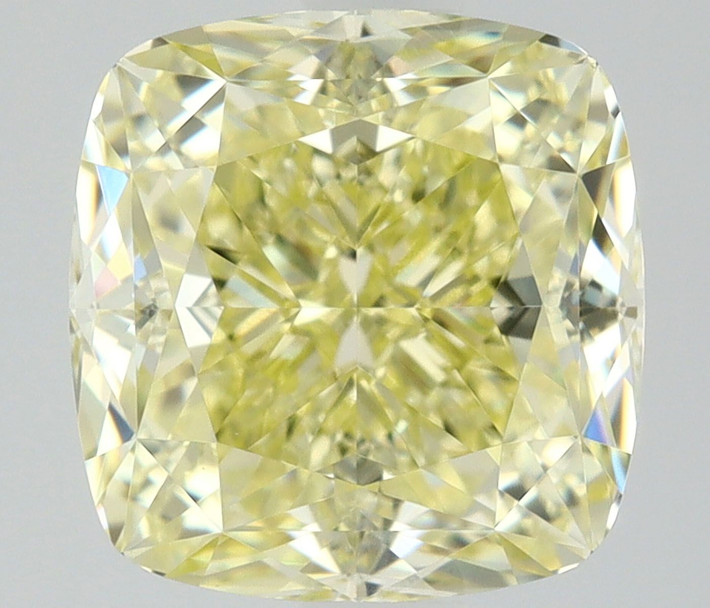 1.5ct Fancy Natural-even Yellow Cushion Modified Natural Diamond