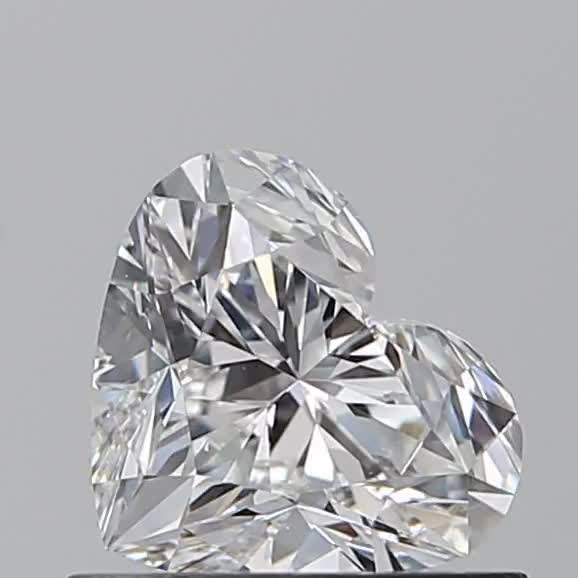 0.7ct Heart E SI1 Natural Diamond