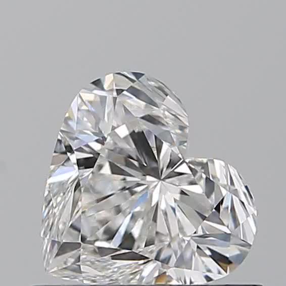 0.71ct Heart F VVS1 Natural Diamond
