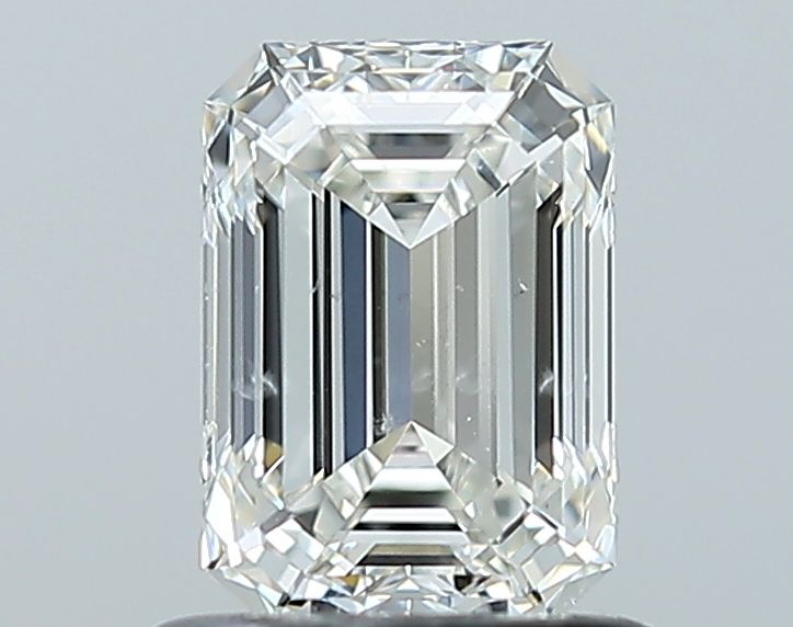 0.9ct Emerald H SI2 Natural Diamond